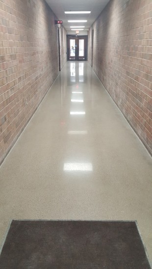 The RENEW WS White is a very popular shade of the quick-setting flooring overlay from Penetron Specialty Products that can be polished to a glossy, durable and seamless shine.