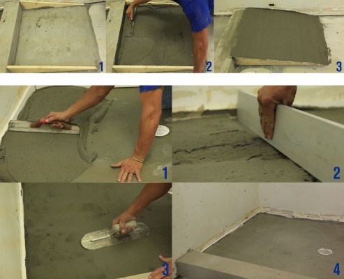 SURFIX SCREED SET in use