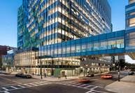 Shiny façade, shiny floors: The Building for Transformative Medicine, part of the Brigham and Women’s Hospital, is a new state-of –the-art research and clinical space in Boston, MA.